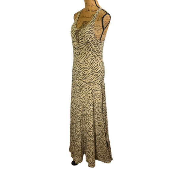 LAUREN‎ RALPH LAUREN Tan Animal Print Maxi Dress - NWT NFR Western Cowgirl - Picture 8 of 13
